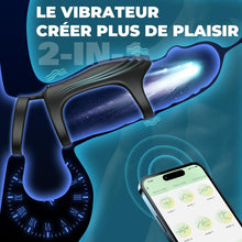 Charger l'image dans la galerie, Anneaux de PĂ©nis Sex Toys, Silicone Anneau Penien - Anneau Homme Vibrant avec 9 Modes de Vibration pour homme, Cockring Sex ToyÌs Couple Ă  Distance, Jouets Pour AmĂ©liorer les Performances Sexuelles