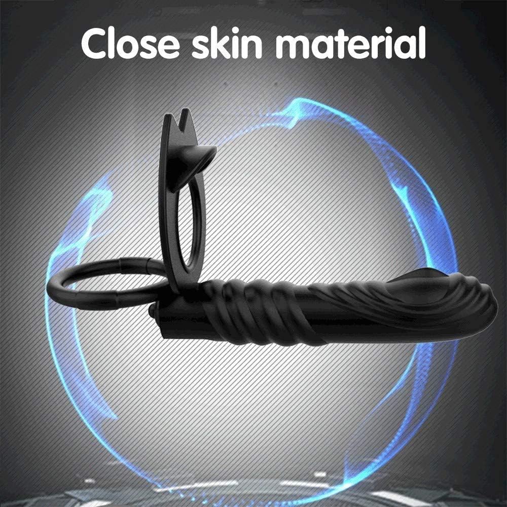Double Penetrateur Couple Ṥexťờyse Couple Plḁiśir Anneau Vibrant Homme PéNIS Pour Couple Stimulateur Femme Clitờridièn Masculin Silen KVD10