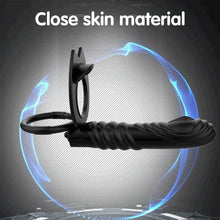 Charger l'image dans la galerie, Double Penetrateur Couple Ṥexťờyse Couple Plḁiśir Anneau Vibrant Homme PéNIS Pour Couple Stimulateur Femme Clitờridièn Masculin Silen KVD10