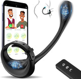Plug Anal Vibromasseur Sex Toys - Anneau Penien Gode Homme pour Gay Toýs Femme Couple Plaisir Sextoy avec App et 10 Modes de Vibration, Anneaux Vibrant Pénis Sextoyse Sex Masculins Anals Plugs Anus