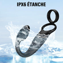 Charger l'image dans la galerie, Vibromasseurs Sex Toys Couple - Anneau Penien Homme Toýs Pénis Vibrant Retardant d'éjaculation avec 10 * 10 Modes de Vibration, Sextoyse Plug Anal pour Gay Stimulateur Prostate,Masculins Plugs Anus