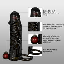 Charger l'image dans la galerie, Gaines Pour Pénis, Extenseur De Pénis avec Vibreur Pénis Anneau, Jouets Sexuels Manchon Pénis avec télécommande pour Améliorer l'érection et retarder l'éjaculation, Sex toys pour Homme