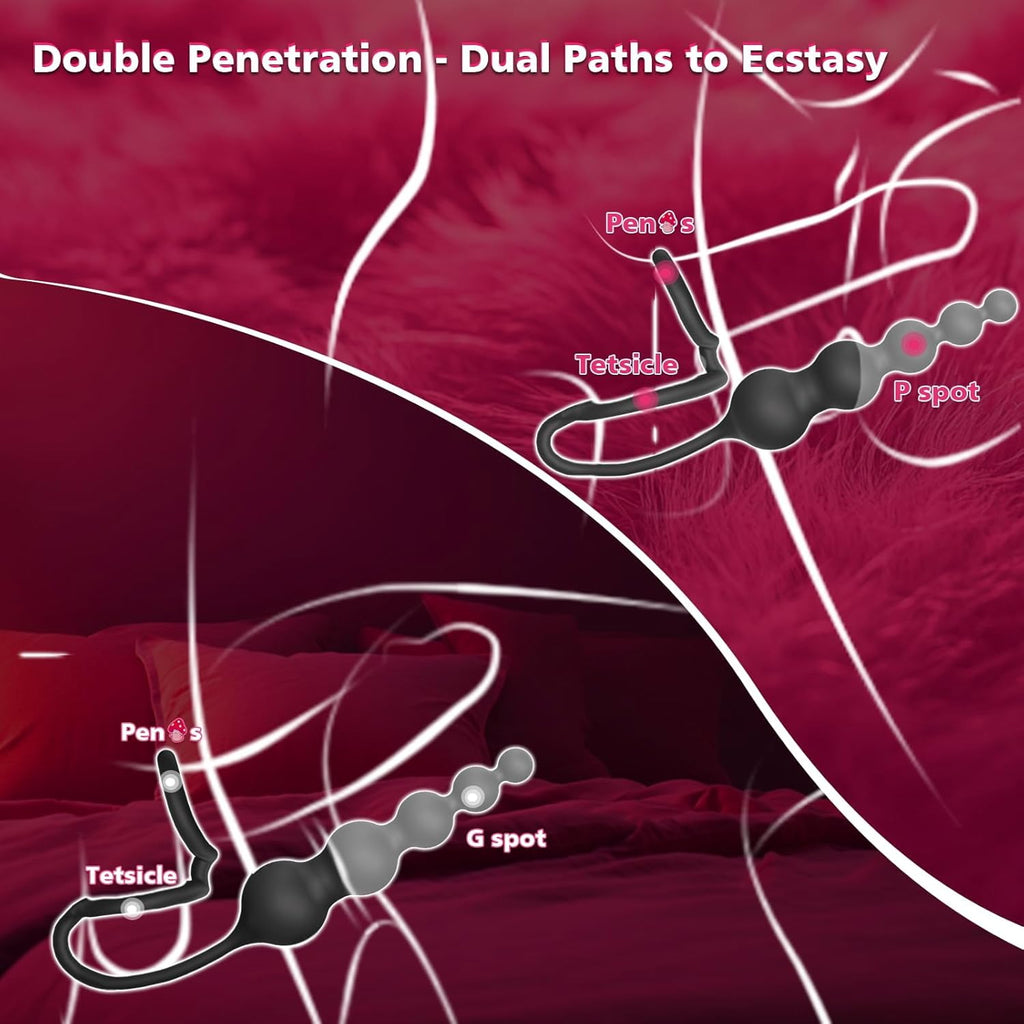 Plug Anal Sex toyÌs Homme Vibromasseurs Sex, Sex Toys Anals Extenseur Jouet Gode avec 10 Modes de Vibration et ContrĂŽle des APP pour Hommes, Sextoyse Couple plug anale,prostate homme