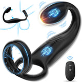 Vibromasseurs Sex Toys Couple - Anneau Penien Homme Toýs Pénis Vibrant Retardant d'éjaculation avec 10 * 10 Modes de Vibration, Sextoyse Plug Anal pour Gay Stimulateur Prostate,Masculins Plugs Anus