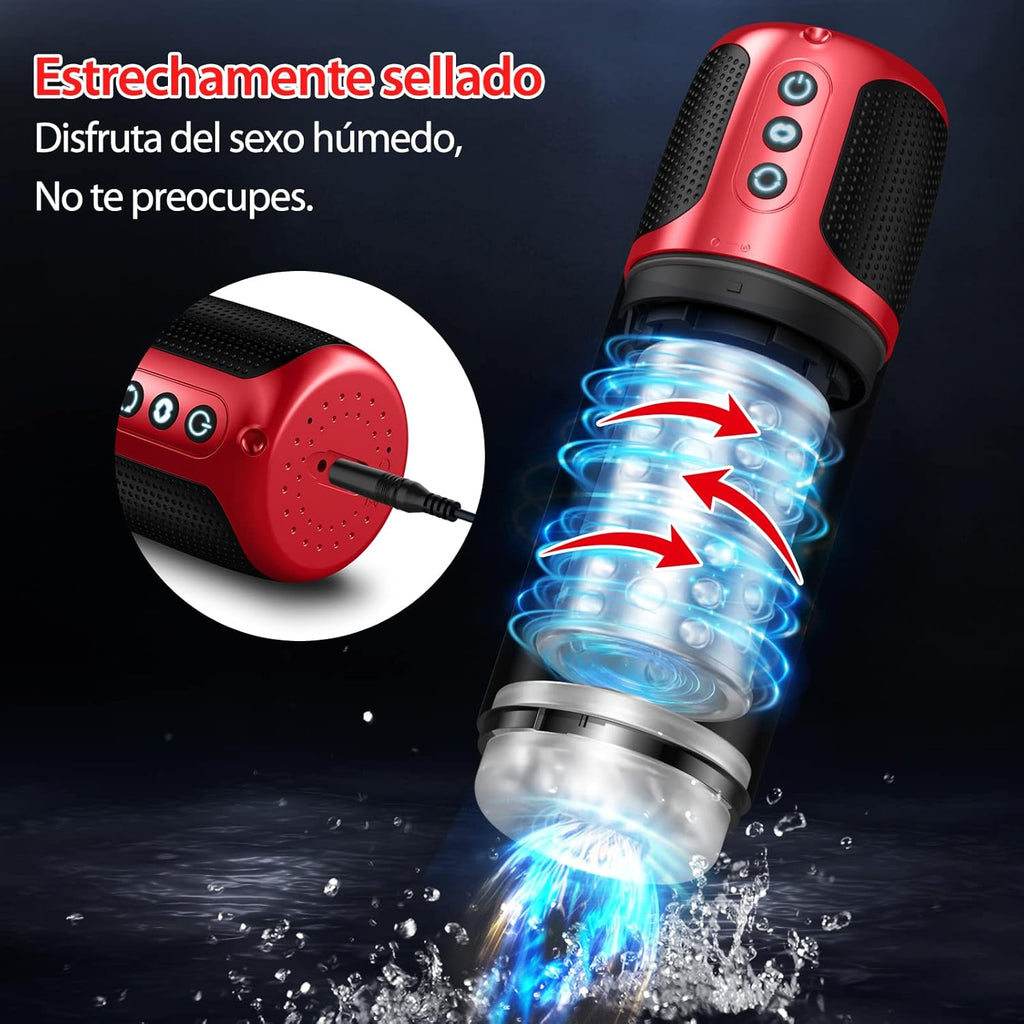 Masturbâteur Succion Électrique Homme,Oral Jouet Sexuel,Masturbateurs Masculins Automatiques avec 7 Succion et 7 Rotation Sex toys 3D adulte Masturbeuse homme 100% étanche