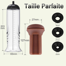 Charger l'image dans la galerie, Améliorée Pompes à Pénis Sex Toys pour Homme - Pompe a Penisse Masturbeuse Homme avec Vaginette Silicone Pompe a Penis pour L'agrandissement du Pénis Sextoyse Homme Sex Toyspour pour Couple Plaisir