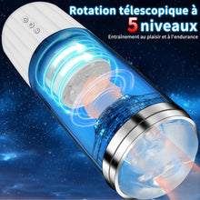 Charger l'image dans la galerie, Masturbeuse Homme,Masturbateurs Masculins,Avec 10 Modes de Vibration et 5 Modes de Succion ,Piston Rétractable et rotatif au Niveau du Gland,Masturbateur Automatique