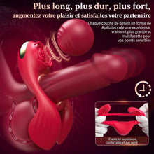 Charger l'image dans la galerie, Sex Toýs Couple Anneau Penien - Anneau Homme 4en1 Sex Toýs Homme Anneaux de Pénis Anneau Vibrant Pénis Homme Vibromasseur Clitoridien Sextoyse Couple Plaisir Cockring 3 Moteurs 7 Modes de Vibration