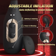 Charger l'image dans la galerie, Plug Anal Sex Toys Vibromasseur pour Homme avec Gonflage Automatique et 10 Modes de Vibration, Masseurs de Prostate Vibrant avec Anneau PĂ©nien et TĂ©lĂ©commande, 3 in 1 Sex ToyÌs Homme Gode Anal