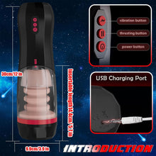 Charger l'image dans la galerie, Masturbeuse Homme avec vagin réaliste, Masturbateurs Masculins Mains Libres avec 5 Modes d'aspiration et 7 Modes de Vibrant, Masturbateur Homme Automatique Vaginette Ultra Réaliste Homme Sex Toys