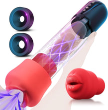 Charger l'image dans la galerie, Pompe à Pénis sex toýs homme Masturbateurs masculins avec 4 D'aspiration& 6 modes entraînement,Vakuum pumpe pompe pénis Vibromasseurs avec Vaginette Silicone, Sextoy Homme Masturbateur