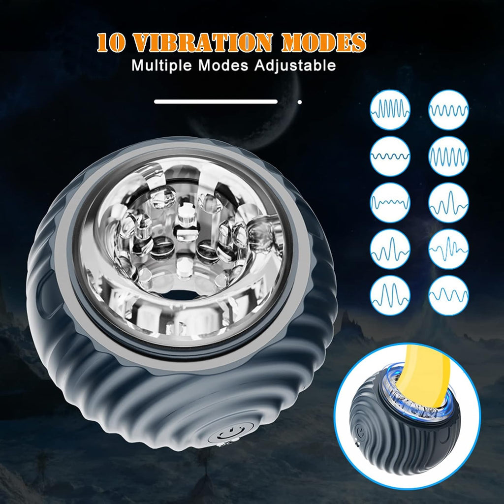 Sumeber auto électrique masturbation ouverte pénis formation vibromasseur, 10 modes de vibration coupe masculine, blowbob Pocket pussy stimulateur masturbation masculine