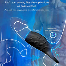 Charger l'image dans la galerie, Anneau Homme Vibrant Sex ToyÌs Couple, 10 Modes Sextoyse Homme Sex Toys, Sex Toyspour Pour Homme, Anneau Vibrant PeÌnis Clitoridienne, Anneaux de PĂ©nis Sextoyse Couple Plaisir