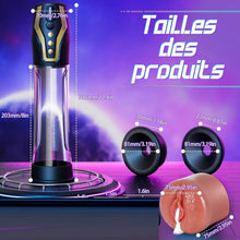 Charger l'image dans la galerie, Pompes à Pénis Vaginette Masturbateur Automatique - Contrôle Vocal Pompe Penis Sex Toýs Homme avec 4 Modes d'aspiration & 4 Modes de Pompage, Masturbateurs Masculins Pompe a Penis Masturbeuse Homme