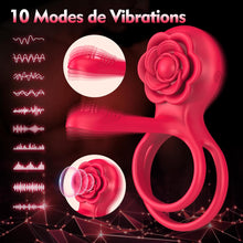 Charger l'image dans la galerie, Sex Toys Anneaux de Pénis Set - 3 en 1 Anneau Vibrant Pénis - Anneau Homme Sextoyse Couple Plaisir 10 Modes Vibromasseurs Pour Homme Cockringe Sextoyse Homme Sex