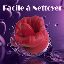 Charger l'image dans la galerie, Vibromasseur pour Femme Clitoridien Puissant Sex Toys avec 10 Modes de Vibration, Sex Toýs Femme Léchage de Langue Sex Toýs Couple, Vibromasseurs Feminin Silencieux de Clitoris et Point G