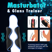 Charger l'image dans la galerie, Yoaiv Coupe Masturbation Homme Automatique, Vibromasseur Pénis pour Homme avec 10 Modes de Vibration, Masturbateurs Electriques Entraîneur de Pénis, Homme Relaxe Massage