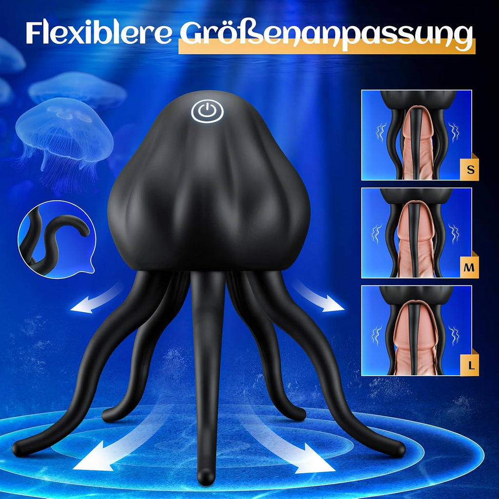 Masturbeuse Homme Sex Toys Vibromasseur pour Pénis Masturbateurs Masculins avec 10 Modes de Vibration Enveloppant Tentacule Vibromasseur pour Stimulation du Pénis, du Clitoris et du Mamelon Sextoyse