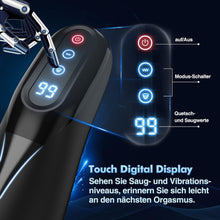 Charger l'image dans la galerie, Masturbateur Homme Sextoyse Homme Sex, Masturbùteur Homme Mains Libres Automatique Masturbateurs Masculins Sex Toys avec 9 Mode Succion et Vibration 3D Vaginette Pénis Vibromasseur Sex