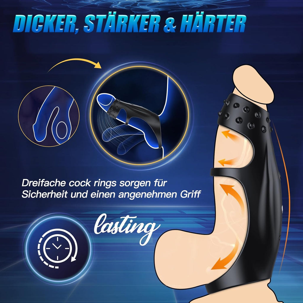 Cockring Sex Toy Pour Couples, Sextoys Pour Hommes, Anneau PéNien, 10 X Vibrateur Avec TéLéCommande, Cockring, éRection Longue DuréE, Cockrings, Sextoys Pour Femmes