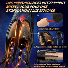 Charger l'image dans la galerie, Masturbateurs Masculins Sex Toýs Homme, Tagnaff Masturbâteur Homme Mains Libres 10 Modes de Léchage et Vibration, Masturbateur Automatique Vibromasseur Sexetoyhomme 36 Pastilles de Massage Connexion