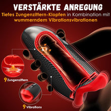 Charger l'image dans la galerie, Masturbùteur Homme Mains Libres Masturbeuse, 9X9 Mode de Vibration &Coup-Léchage Masturbateurs Masculins Sextoyse Homme Sex Pénis Sex Toyspour pour Homme Masturbateur