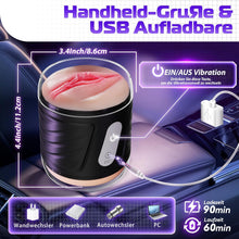 Charger l'image dans la galerie, Masturbateurs Masculins Sex Toys Masturbeuse Homme, MasturbĂąteur Homme Mains Libres avec 7 Modes de Vibration, 2 Moteurs Masturbateur Vaginette Sextoy Homme