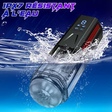 Charger l'image dans la galerie, Masturbateurs Masculins Sex ToyÌs Homme - Masturbateur Homme LED Sex Toys avec 7 PoussĂ©es & Rotations & Vibration Masturbateur Homme 3D Vaginette Ultra RĂ©aliste