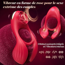 Charger l'image dans la galerie, Sex Toýs Couple Anneau Penien - Anneau Homme 4en1 Sex Toýs Homme Anneaux de Pénis Anneau Vibrant Pénis Homme Vibromasseur Clitoridien Sextoyse Couple Plaisir Cockring 3 Moteurs 7 Modes de Vibration