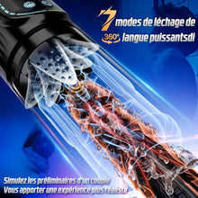 Charger l'image dans la galerie, Masturbateurs Masculins Sex Toys avec 7 Modes TĂ©lescopiques & Rotation Et Succion, Automatique MasturbĂąteur Homme Mains Libres Vibration 3D Vaginette, VĂ©ritable Fellation LĂ©chĂ©e Sex ToĂœs Homme