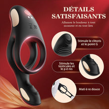 Charger l'image dans la galerie, Sex Toys Anneau Penien - Anneau Homme Sex ToyÌs Couple Homme, Anneau Vibrant PĂ©nis Clitoridienne Sextoyse Couple Plaisir 10 Modes Vibration, Anneaux de PĂ©nis Sextoyse Homme Sex Jouet SexualitĂ© Couple