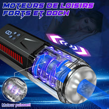 Charger l'image dans la galerie, Masturbateurs Masculins Sex ToyÌs Homme - Masturbateur Homme LED Sex Toys avec 7 PoussĂ©es & Rotations & Vibration Masturbateur Homme 3D Vaginette Ultra RĂ©aliste