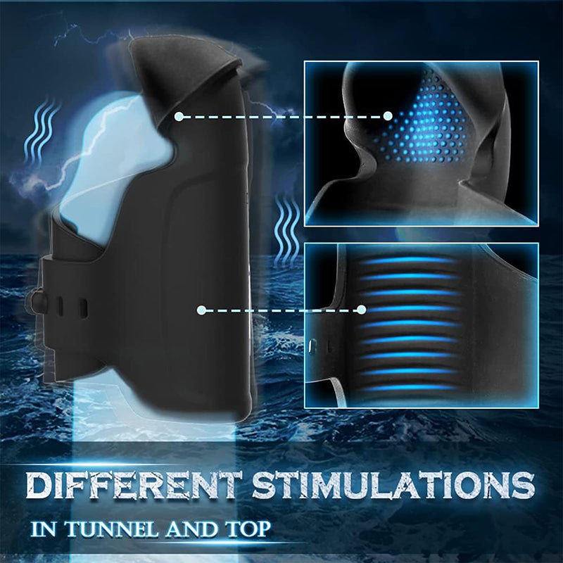 Vibromasseur penis électrique avec 2 moteurs et 10 modes de vibration