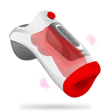 Charger l'image dans la galerie, Masturbateur Fellation Chauffant à Vide avec Contrôle de la Gorge Profonde et 7 Modes de Vibration et 3 Modes de Succion