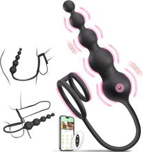 Charger l'image dans la galerie, Plug Anal Sex toyÌs Homme Vibromasseurs Sex, Sex Toys Anals Extenseur Jouet Gode avec 10 Modes de Vibration et ContrĂŽle des APP pour Hommes, Sextoyse Couple plug anale,prostate homme