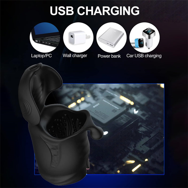 Vibromasseur Penis Electrique 3 en 1 avec 10 Modes de Vibration, Les derniers moteurs doubles et de nombreuses options dâexercice