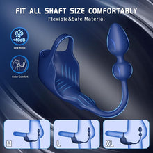 Charger l'image dans la galerie, Stimulateur Prostate Vibrant avec 9 Modes de Vibration et ContrÎle APP - Un sextoy révolutionnaire 3 en 1 combine plug anal et anneau pénien un plaisir sexuel plus intense!