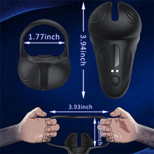 Charger l'image dans la galerie, Vibromasseur Penis en Silicone avec Anneau Pénien et 10 Modes de Vibration