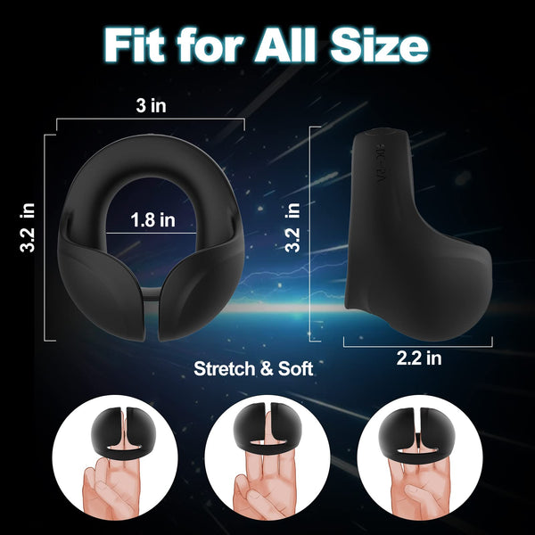 Anneau pénien vibrant rechargeable avec 10 modes