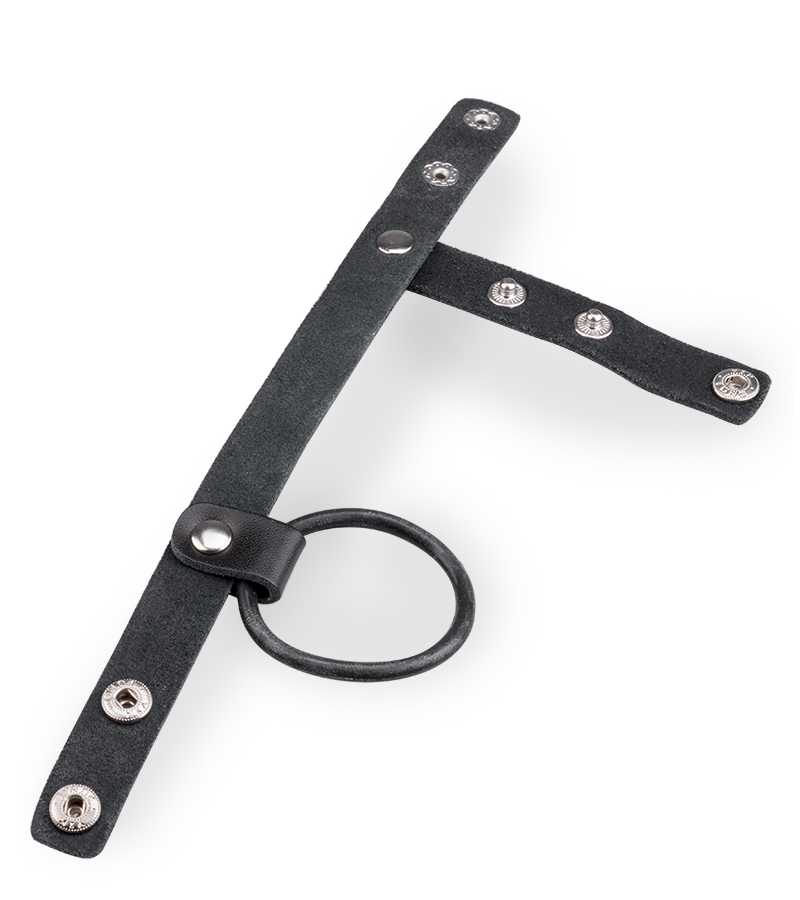 Anneau Cockring à Pression Cuir