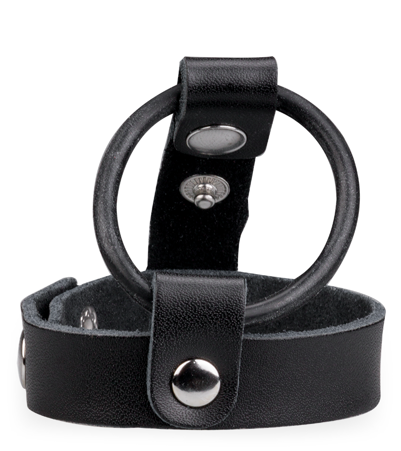 Anneau Cockring à Pression Cuir