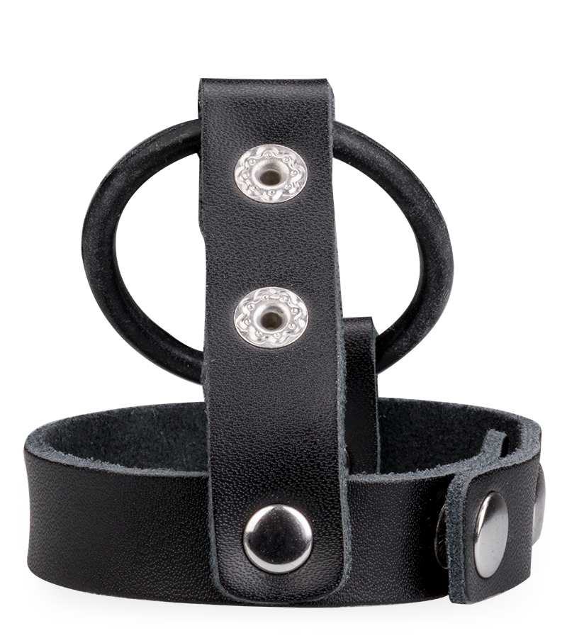 Anneau Cockring à Pression Cuir