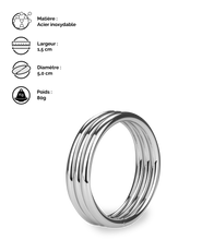 Charger l'image dans la galerie, Anneau cockring en inox Holdy