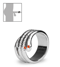 Charger l'image dans la galerie, Anneau cockring en inox Medusa