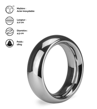 Charger l'image dans la galerie, Anneau cockring en inox Precious