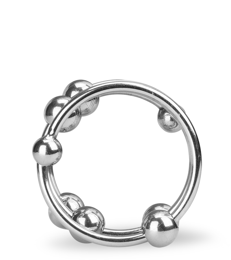 Anneau cockring métal 8 boules Altar