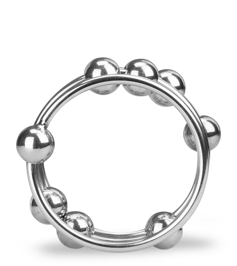 Anneau cockring métal 8 boules Altar