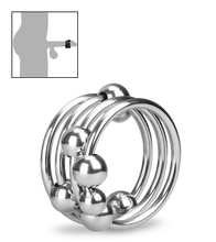 Charger l'image dans la galerie, Anneau cockring métal 8 boules Altar