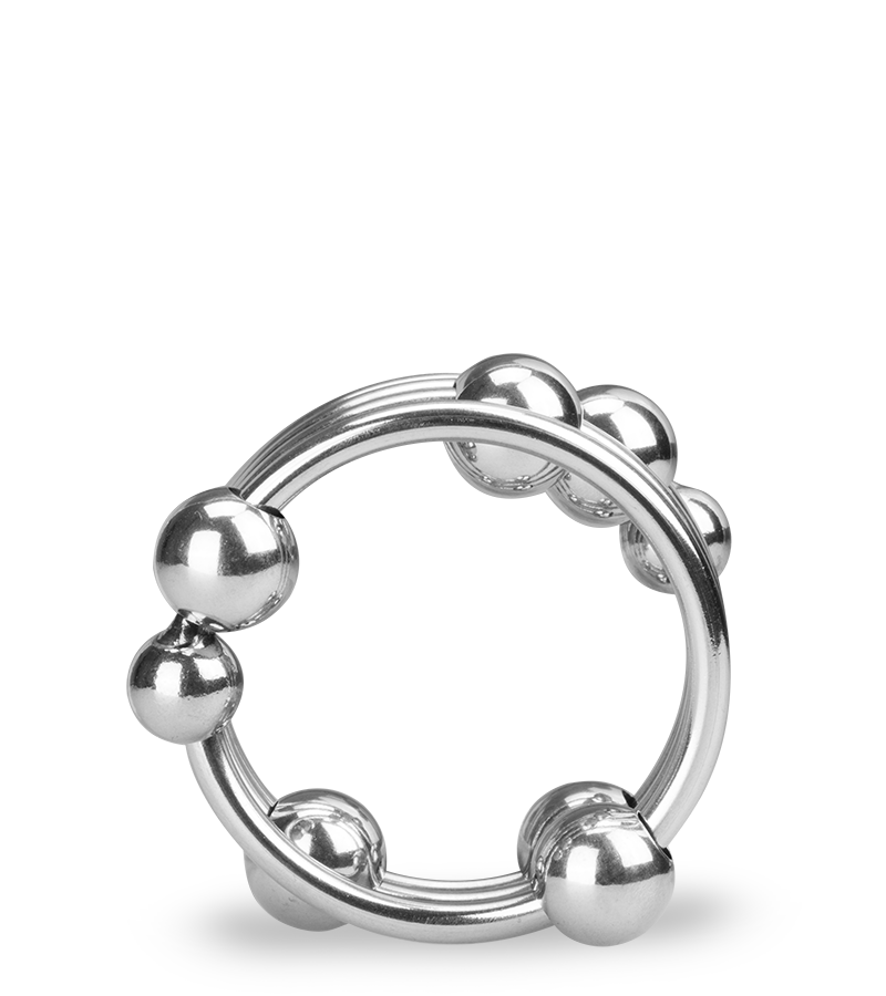 Anneau cockring métal 8 boules Altar