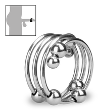 Charger l'image dans la galerie, Anneau cockring métal 8 boules Altar